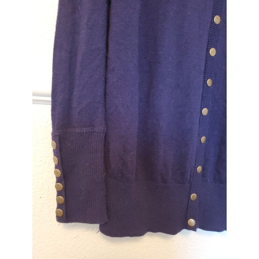 If It Were Me Women’s M Long Sleeve Boat Neck Knit Top Brass Buttons at the back - Picture 6 of 11